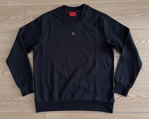 【送料&関税込】Hugo Boss niero Sweatshirt BOSS - Stretch-cotton zip-up sweatshirt with piping and