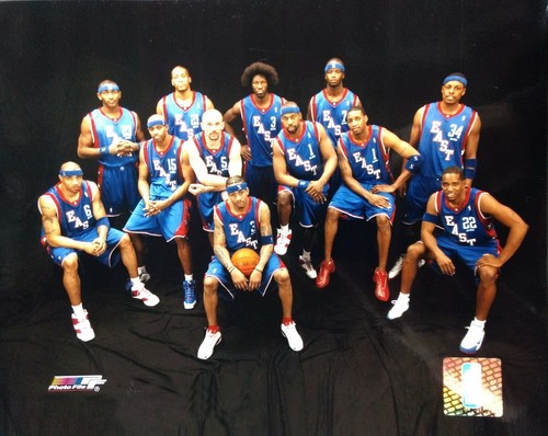 NBA　マクファーレン　2004オールスター記念　ロサンゼルス 2004 NBA EASTERN CONFERENCE ALL-STAR TEAM 8X10 PHOTO Jordan