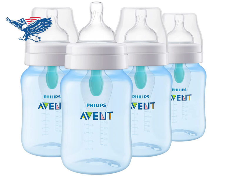 Anti-Colic Baby Bottles with Airfree Vent, 4Oz, 2Pk, Clear, SCY701/92