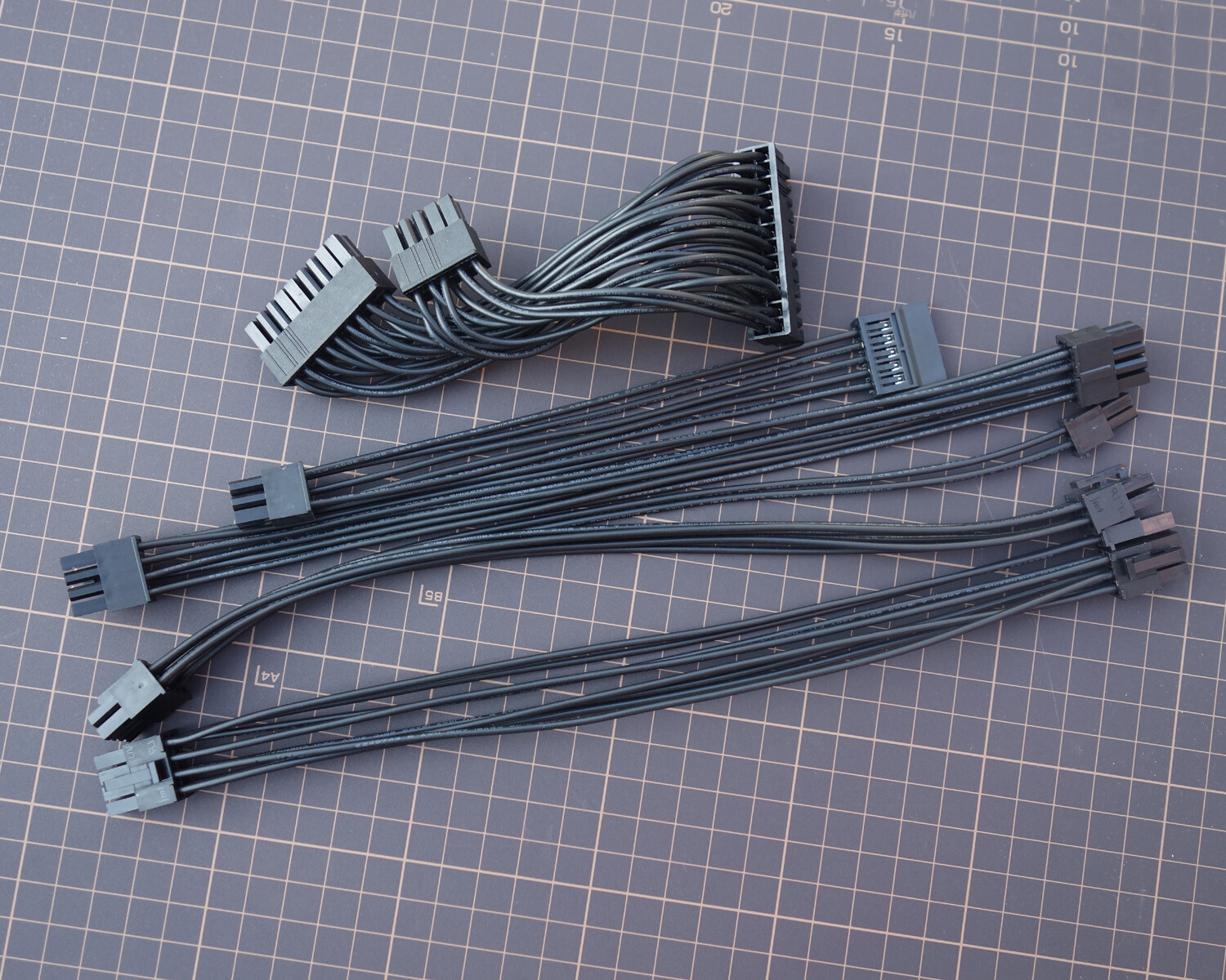 Custom Unsleeved Cable Kit for Thorzone Mjolnir SFX PSU EVGA