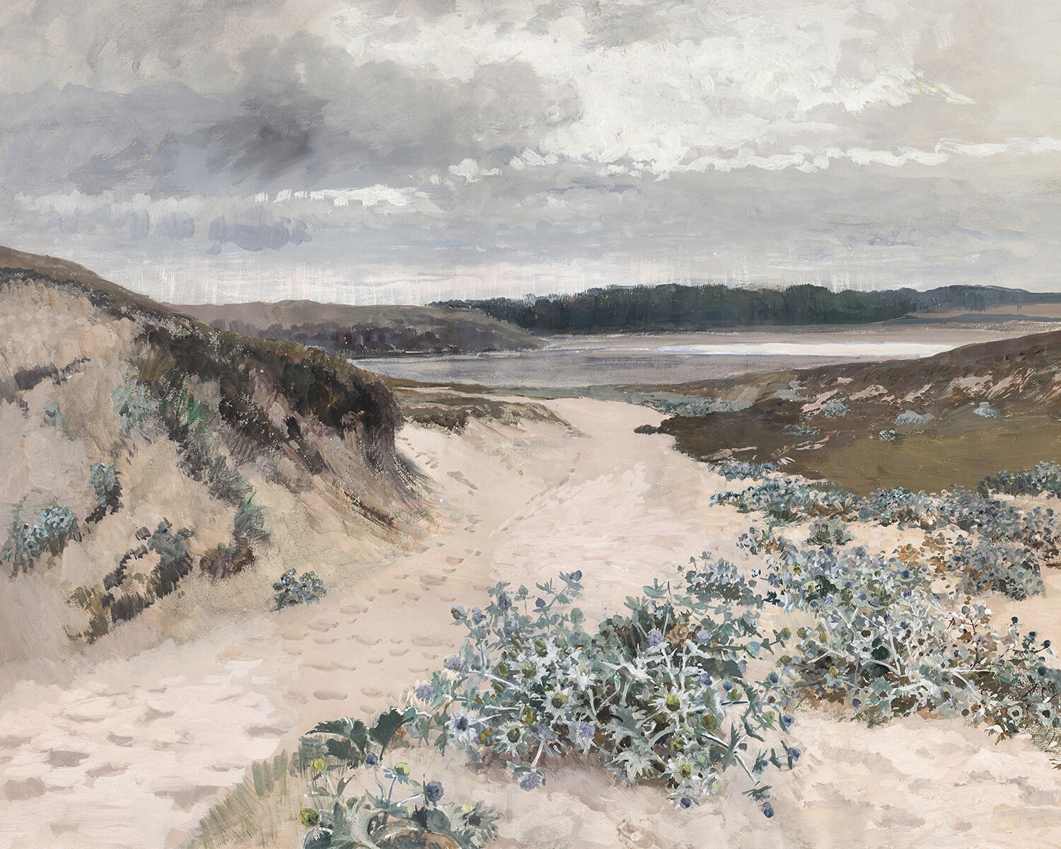 Antique Replica Dune Landscape in Brittany Art Print Antique Replica Dune Landscape in Brittany Art Print