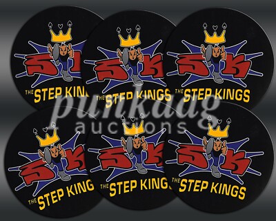 The Step Kings 6 RARE Sticker LOT Let's Get It On Debut CD Album Metal Stickers