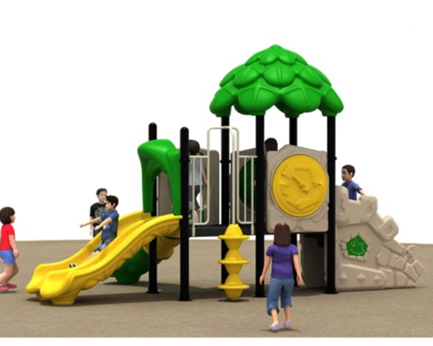 16x8x14 Outdoor Playground Interactive Commercial Playset Equipment We Finance