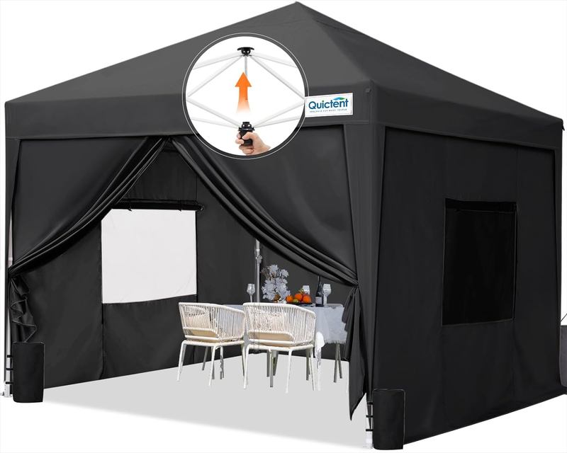 Tent Easy Setup Outdoor Gazebo With Sidewalls, Roll-up Windo