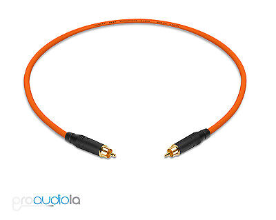 Mogami 2534 Quad Cable | Black Amphenol RCA to RCA | Orange 1.5 Feet 1.5 Ft.