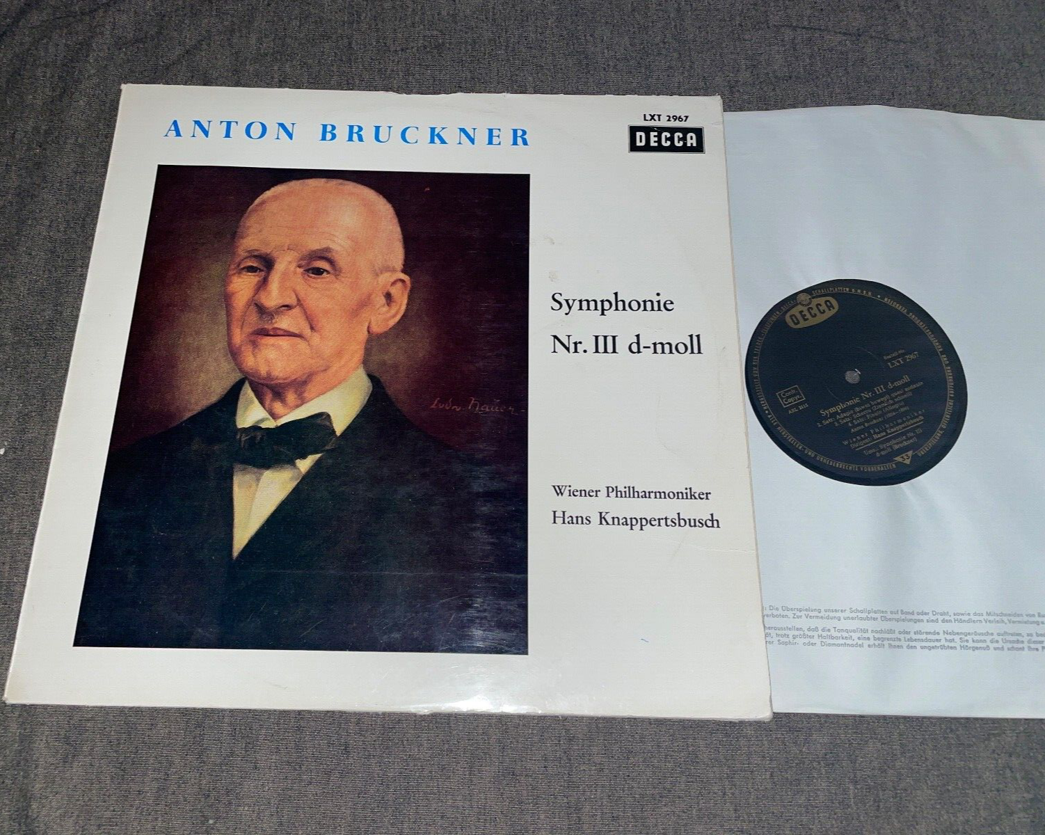LXT 2967 B/G Knappertsbusch, VPO: Bruckner: Symphony no. 3