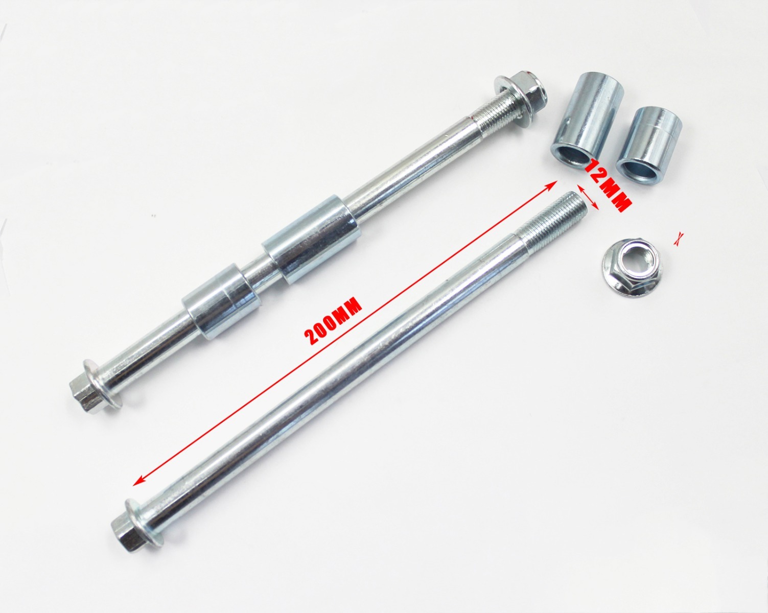 12x200mm Swing Arm Swingarm Bolt Axle 50cc 125cc 150 Pit Dirt ATV Quad