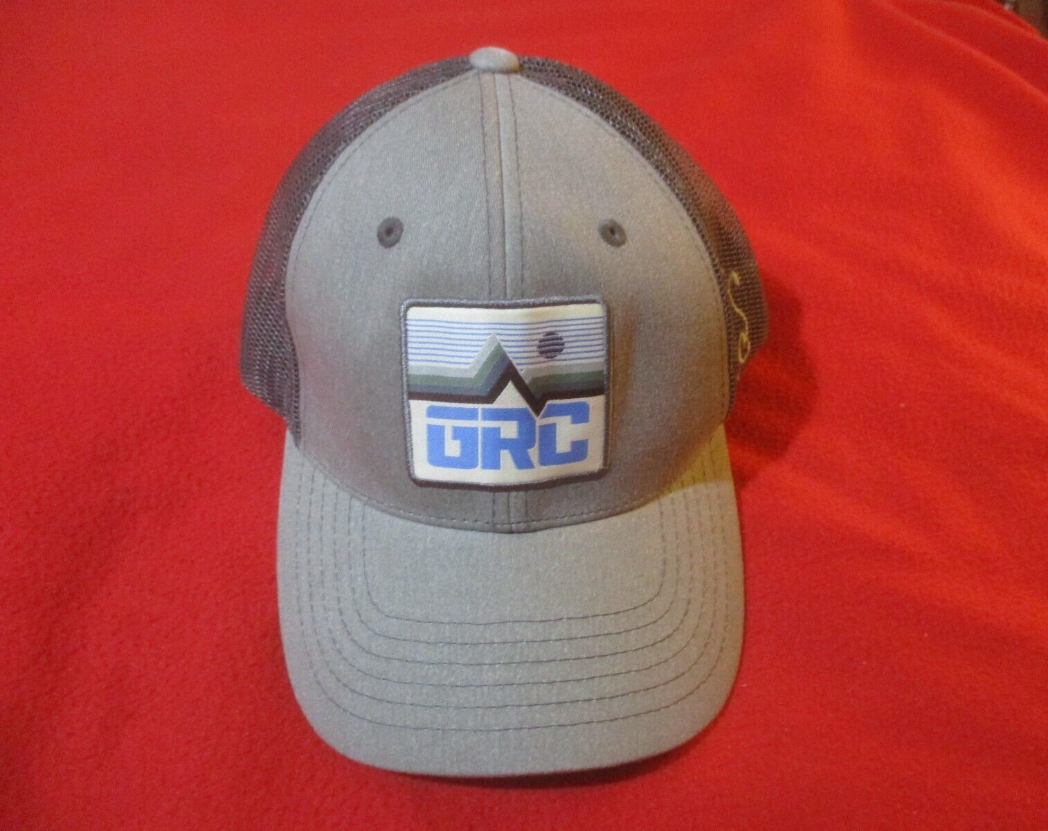 Grassroots California Snapback Half Mesh Gray Hat Cap Men's Adjustable