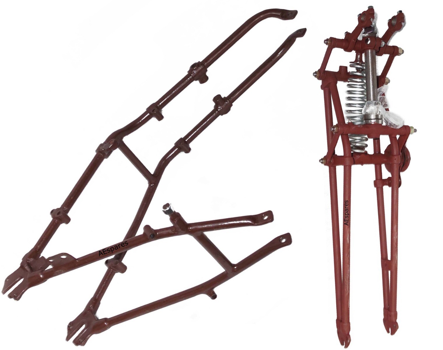 Fits Triumph 3HW 3SW 350CC Complete Girder Fork WITH Body Frame Primer Coated