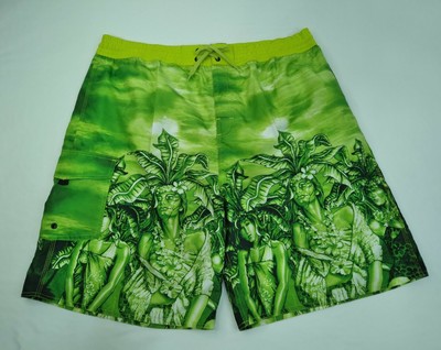 Priority Male Hawaiian Authentic  XL Swim Trunks Shorts Surf Vacation FREE SHIP