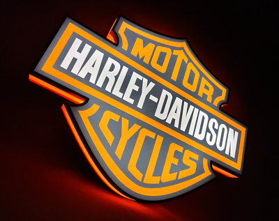 Led harley sale davidson sign