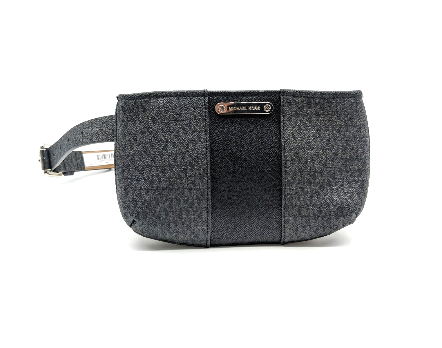 MICHAEL KORS logo center stripe faux-leather belt bag /fanny