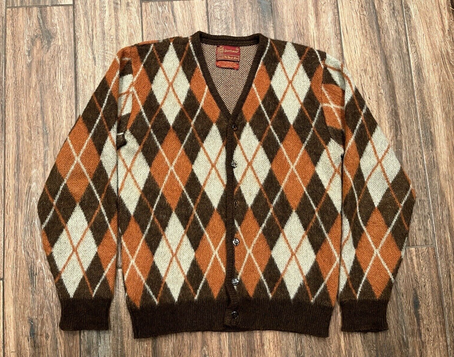 Vintage 60s 70s Sears Mohair Shaggy Cardigan Argyle pattern Grunge Kurt Cobain M | eBay Vintage 60s 70s Sears Mohair Shaggy Cardigan Argyle pattern Grunge Kurt Cobain M | eBay