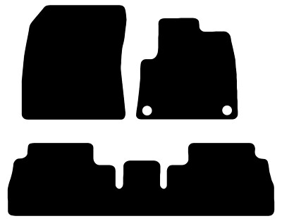 JVL Professionally Tailored Car Mats for VOLVO XC60 2017 fixings in all 4 mats
