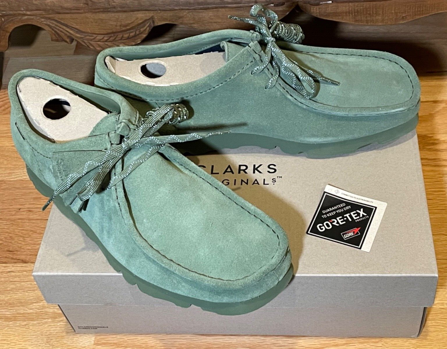 Clarks Originals Wallabee GTX GORE-TEX Vibram Mens - Loden Green, Size 12 | eBay Clarks Originals Wallabee GTX GORE-TEX Vibram Mens - Loden Green, Size 12 | eBay