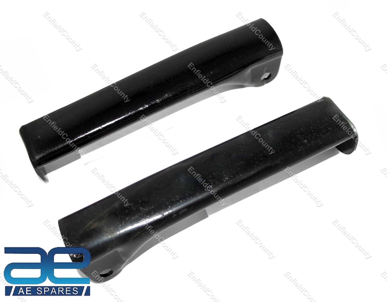 Pair Rear Pillion Footrest Rod Steel Black for Norton 16h Es2 Model 7  