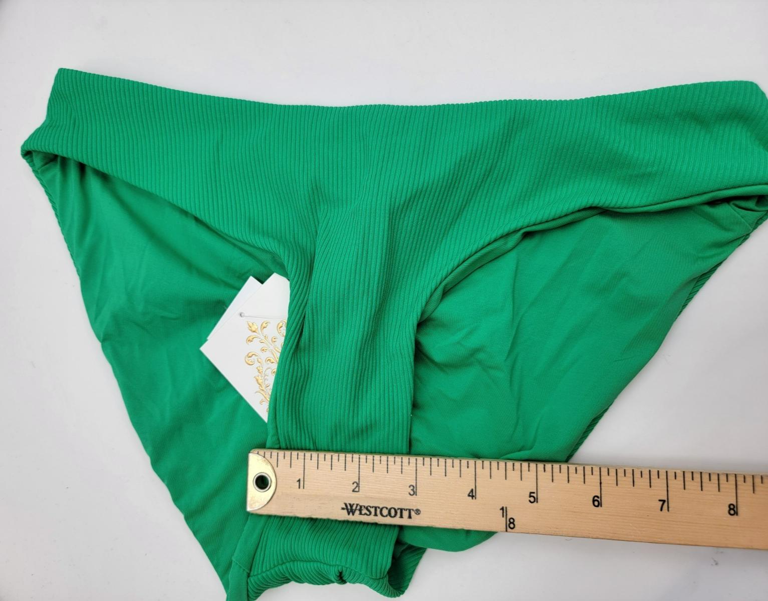 Becca by Rebecca Virtue Off the Grid Bikini Bottoms Women's S Verde Pull On - Picture 9 of 12