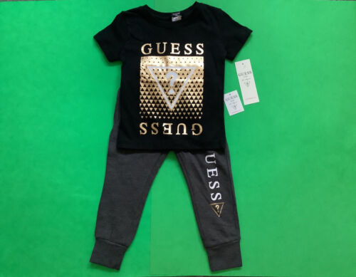 New GUESS Los Angeles Kid’s Bodysuit Black-Gray w/Gold 24M (2 Years Old) Cotton