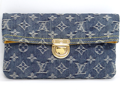 Louis vuitton hotsell denim clutch