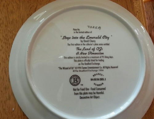 Wizard of Oz plate