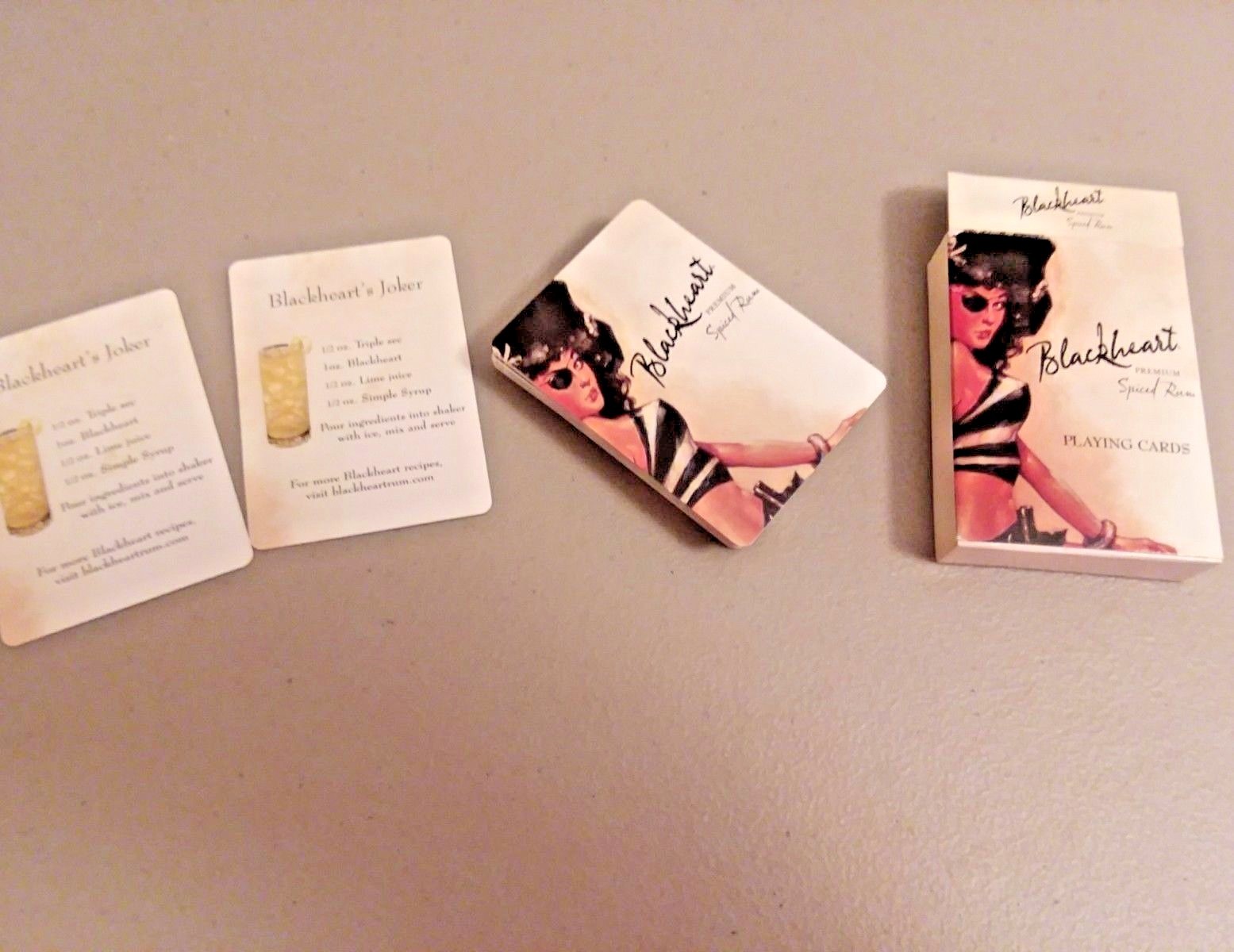 Blackheart Premium Spiced Rum Limited Edition Playing Cards EUC