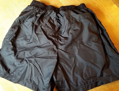 MENS WOMENS UNISEX REEBOK SHORTS SZ MED-BLACK, NYLON,SPORTS,RUNNING,ATHLETIC