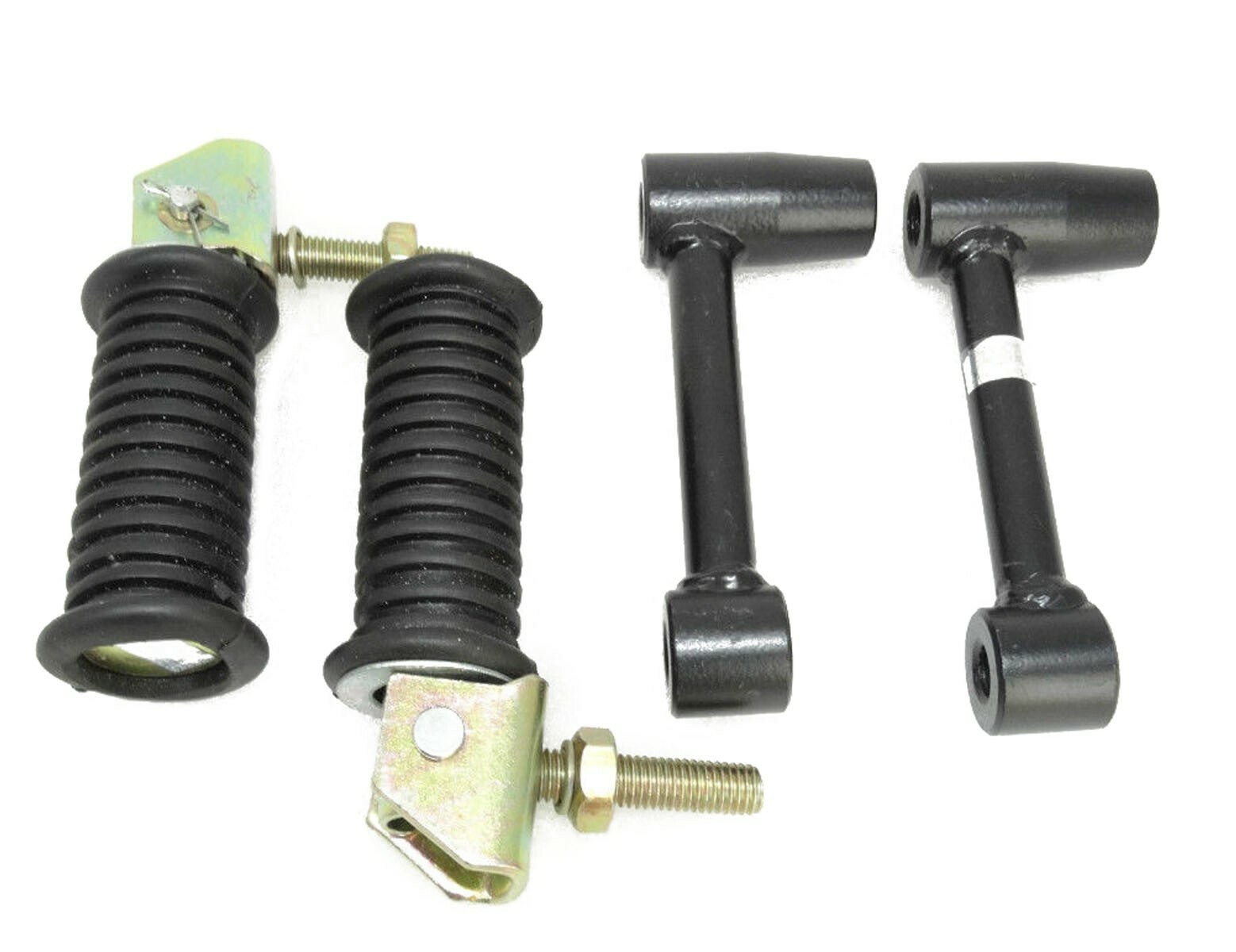Fits Royal Enfield 350 500 Rear Passenger Folding Footrests with Bracket set 