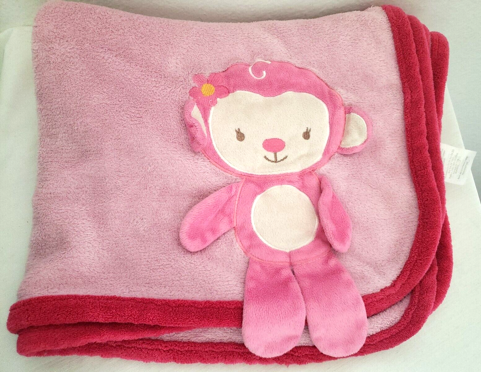 3d Monkey Fuchsia Border
