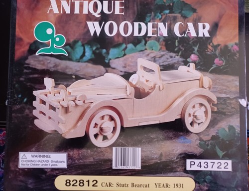 NEW Antique Wooden Car Model Kit P43722 - 82812 1931 Stutz