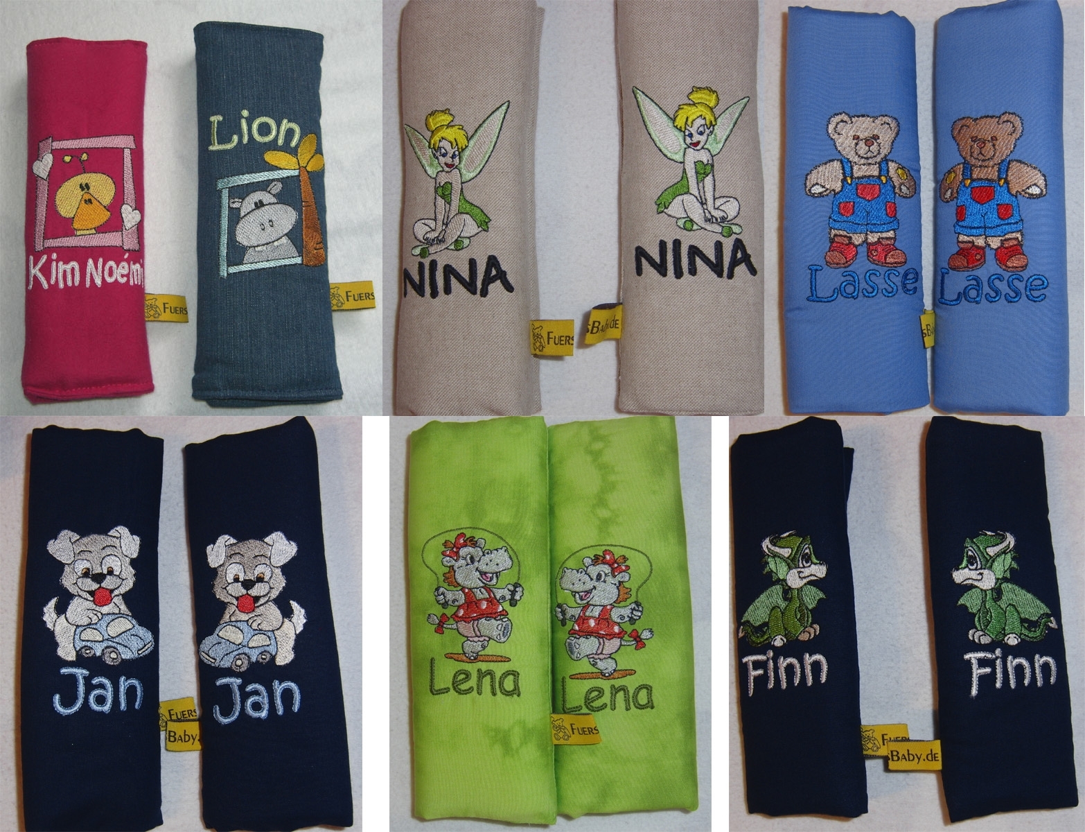 3-tlg. Gurtpolster Set Für Baby | Schulterpolster Für Autositz & Kinderwagen