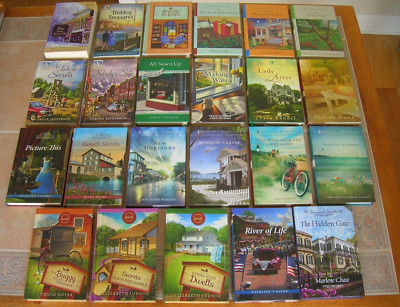 24 Guideposts Books LOT Cozy SugarCreek Amish Mysteries Silver Peak series mixed