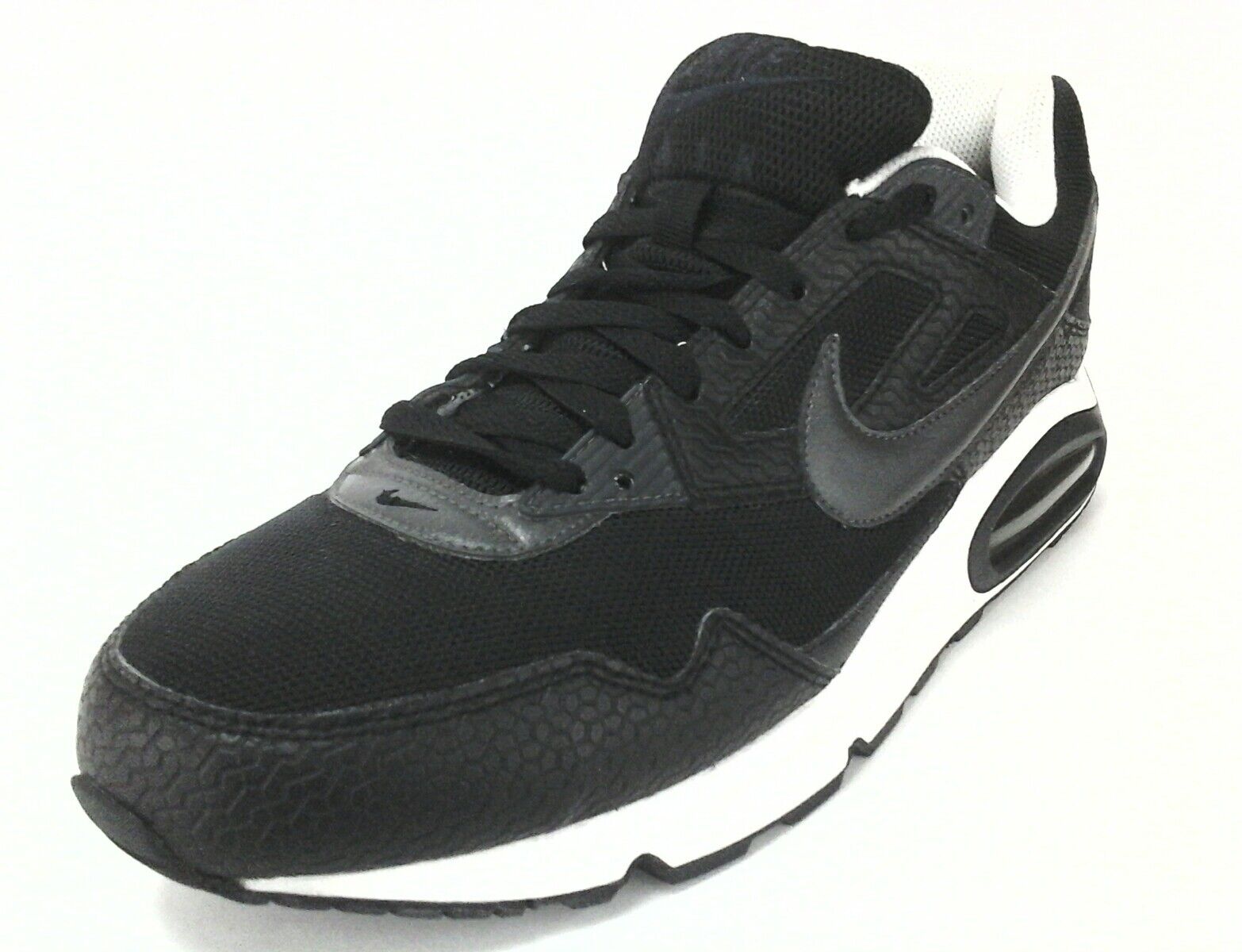 NIKE AIR Mens Black White Swoosh Shoes Sneakers US 11 EU 45 UK10 EUC | eBay