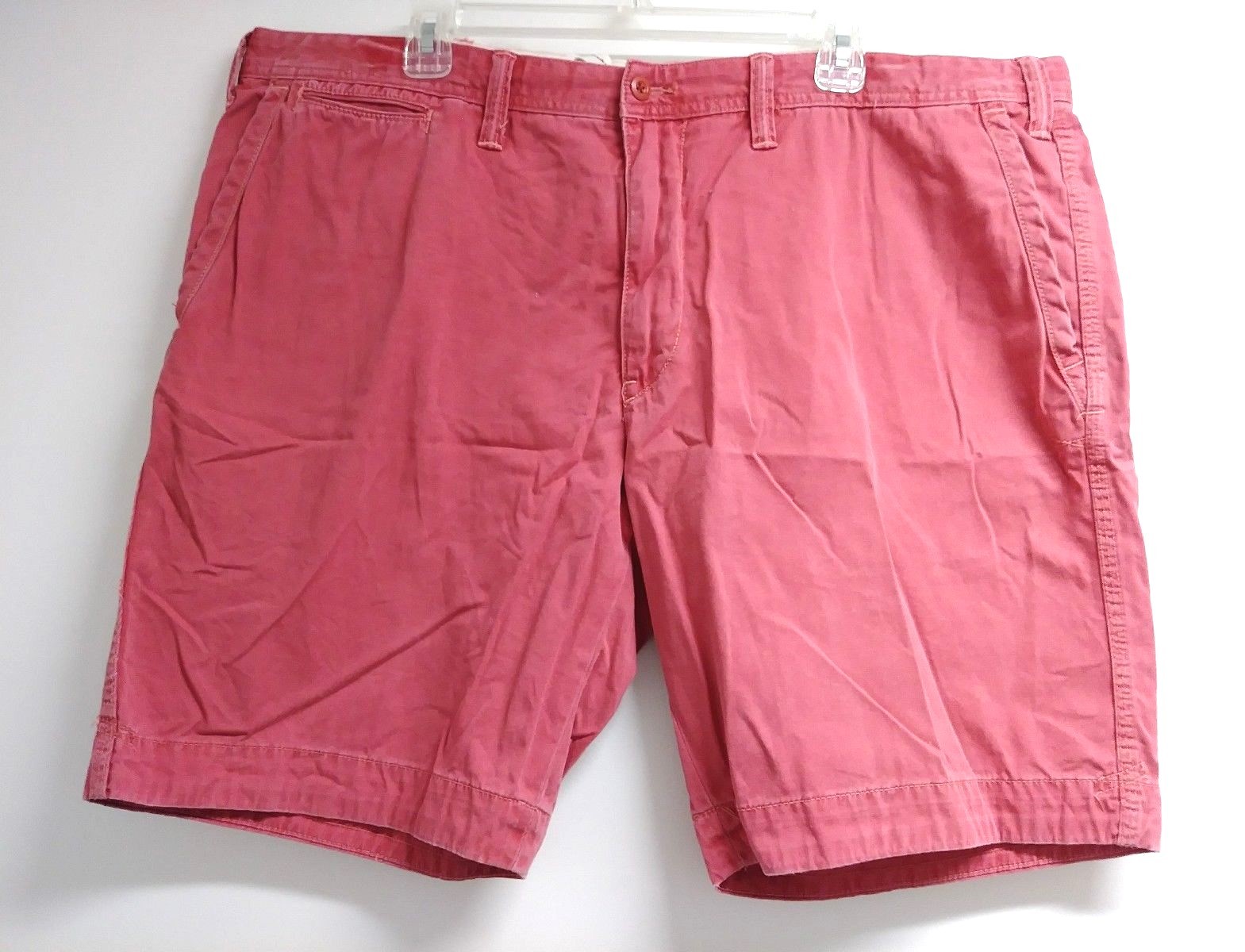 Men's Polo Ralph Lauren Relaxed Fit Shorts Big PInk Size 42 Inseam 9.5