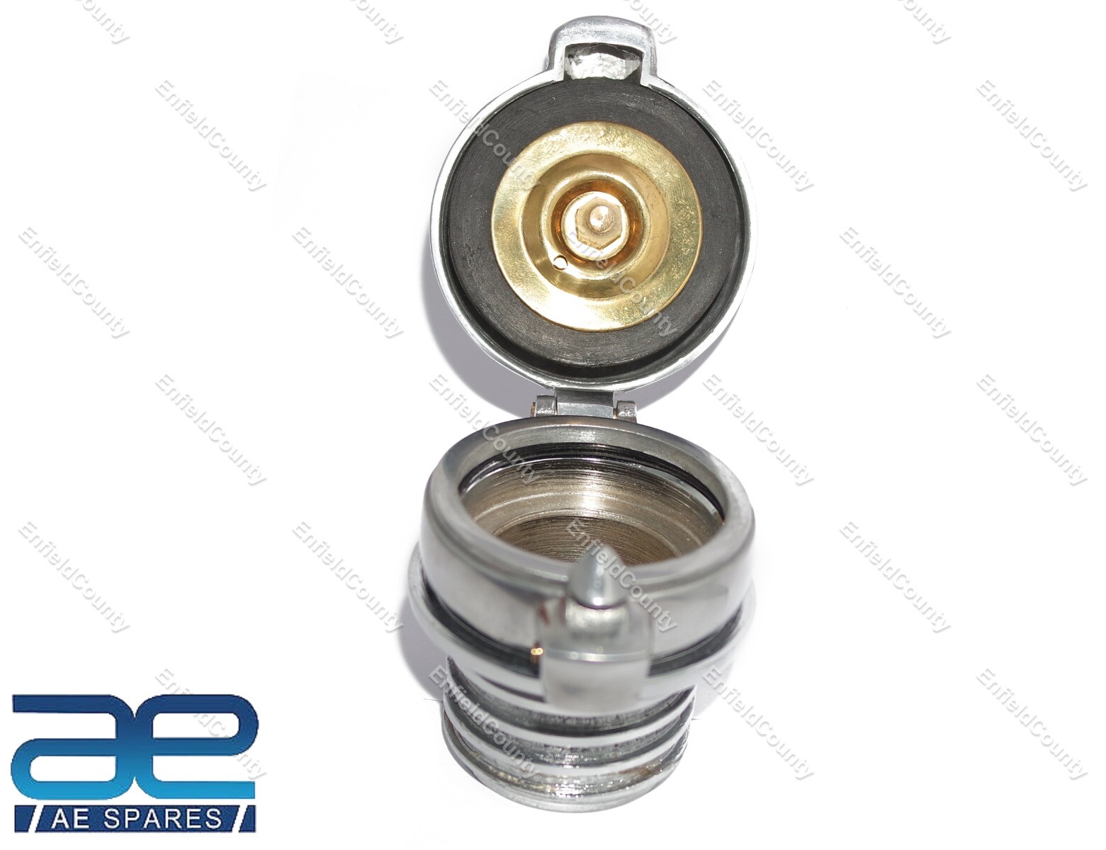 2" Monza Alloy Flip Up Fuel Tank Cap & Alloy Neck For Norton BSA Triumph 