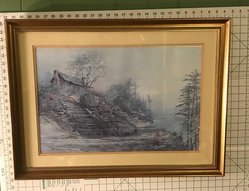 Ben Hampton Appalachian Spring 1974 Signed,Matted,&Framed Chattanooga TN