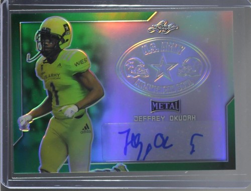 2017 Leaf Metal U.S. Army All-American Bowl Jeff Okudah #BA-JO1