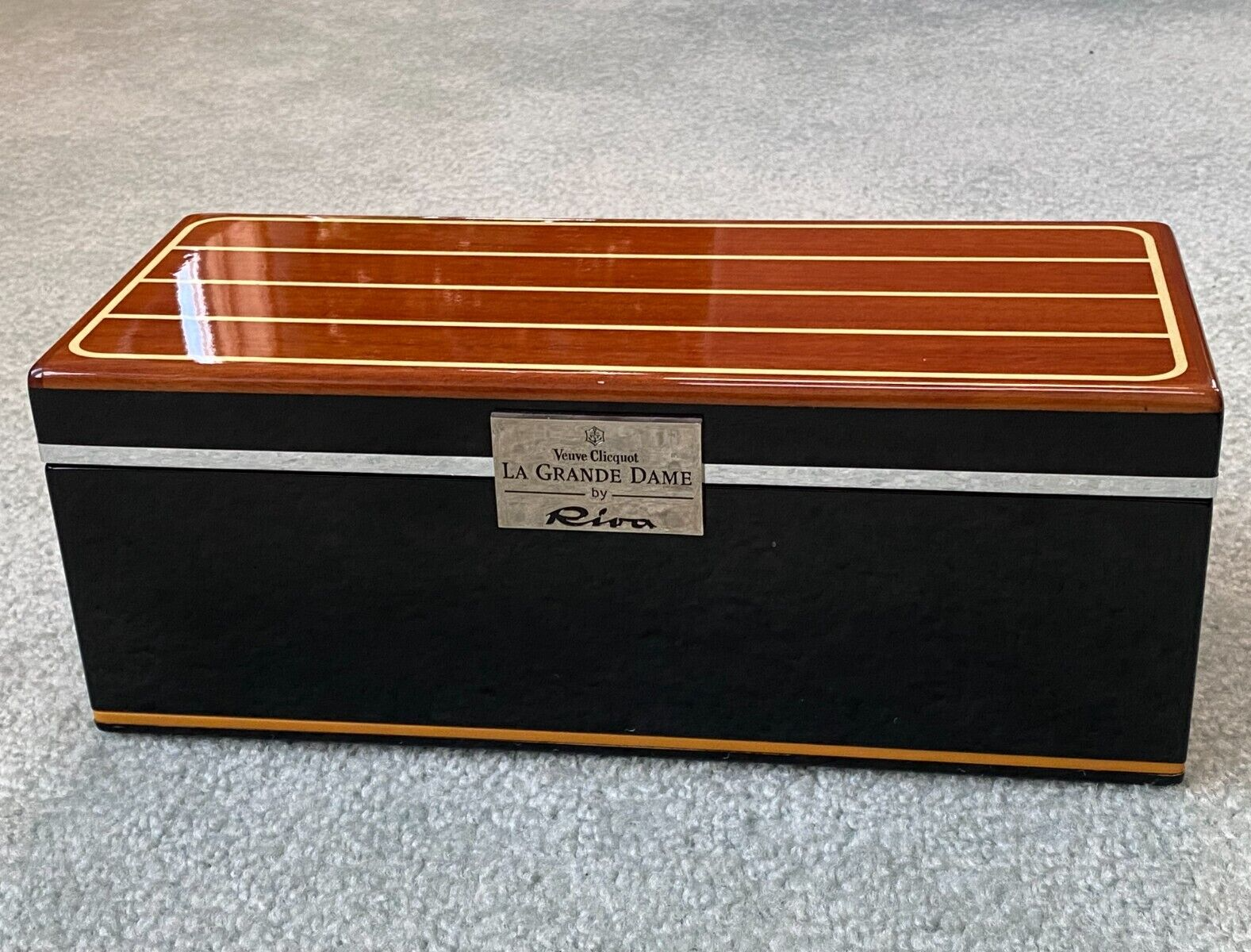 Veuve Clicquot La Grande Dame By Riva Mahogany Lacquer Box