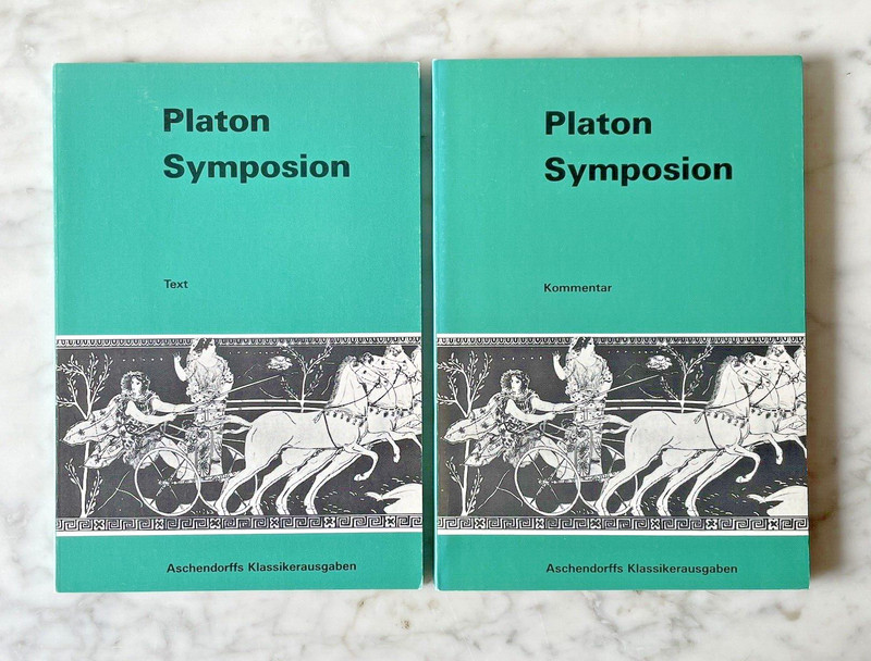 Platon: Symposion, Vollst. Ausg. Hg.V. H. Reynen, Text & Kommentar, 2 Bde., 1988
