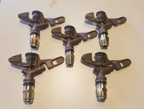 5 Nos Weather-Matic #S201-2 Dual Nozzle Brass Impact Sprinkl