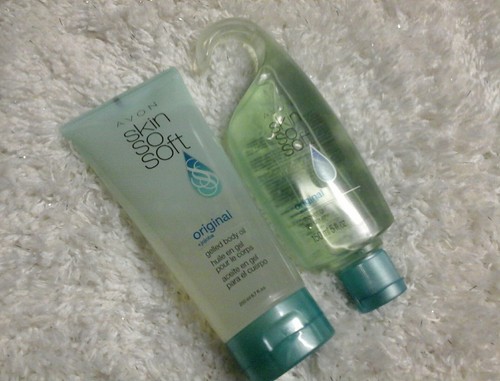 2 pc lot skin so soft original gelled body oil & shower gel new rare