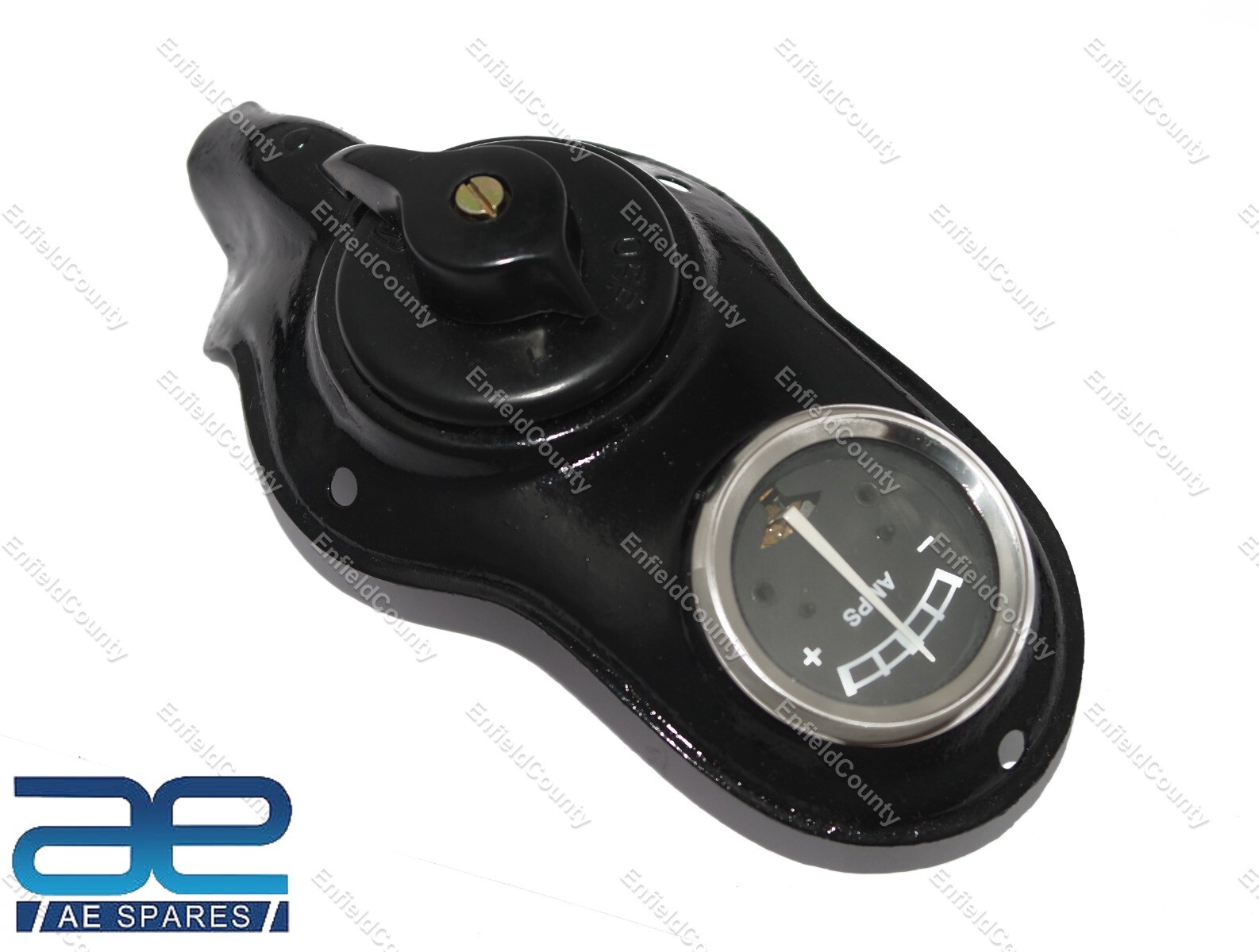 For Norton BSA Matchless Ajs Triumph Lucas Headlight Switch Panel + Ammeter  