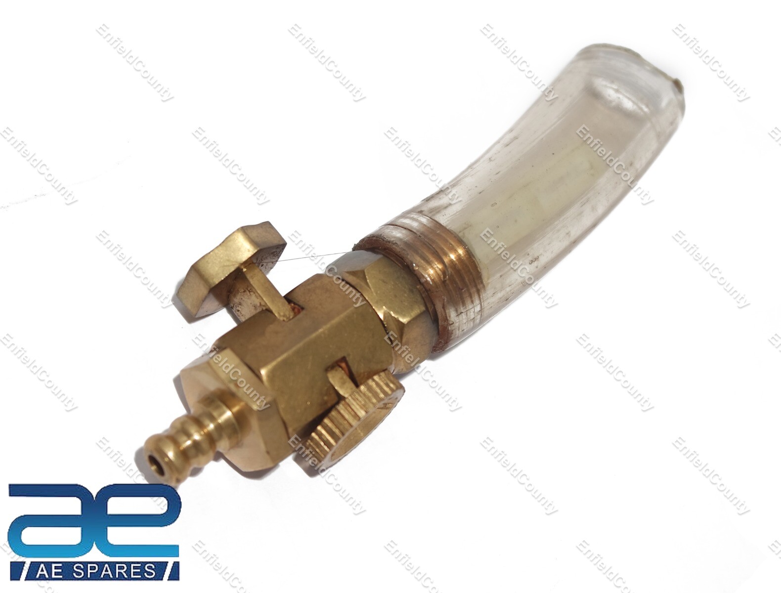 For Norton Triumph BSA AJS Fuel Petrol Gas Tank Brass Tap Golden 