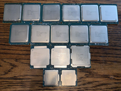Lot of 16 MIXED Intel Xeon E3-1230v5 E5-1660v2 E5-2695v2 + More CPU Processors