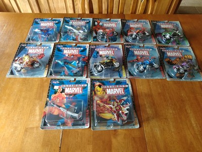 Marvel Ultimate Marvel Motorcycle/Air Collection S1 Maisto 2002 Set of 12 NIB
