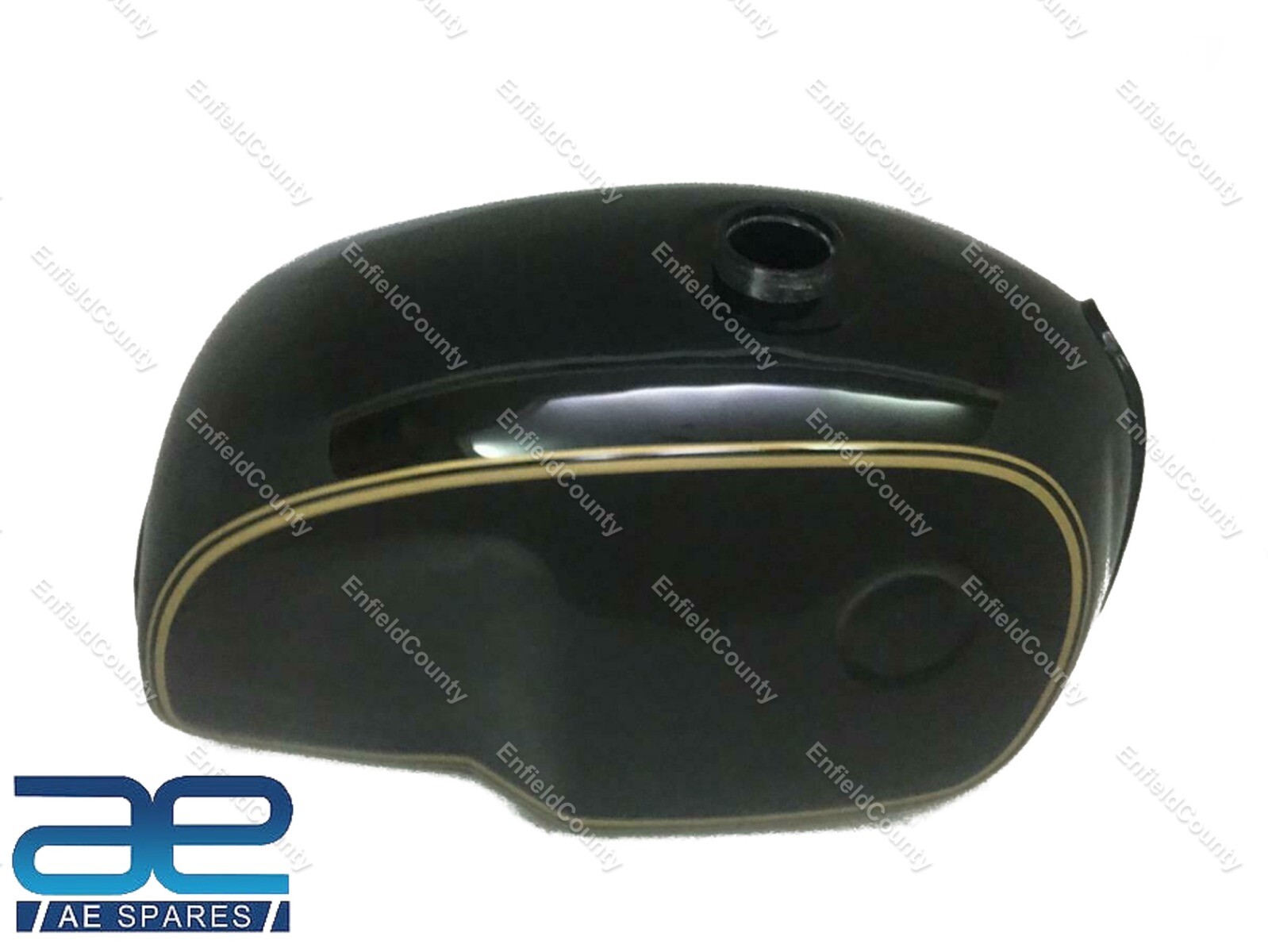 For BMW R100 RT RS R90 R80 R75 Black Golden Pin Line Painted Steel Fuel Tank 