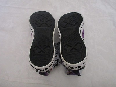 Pre-owned Converse Chuck Taylor High Top Purple Harley Quinn Size 10m 12w Sneakers Joker