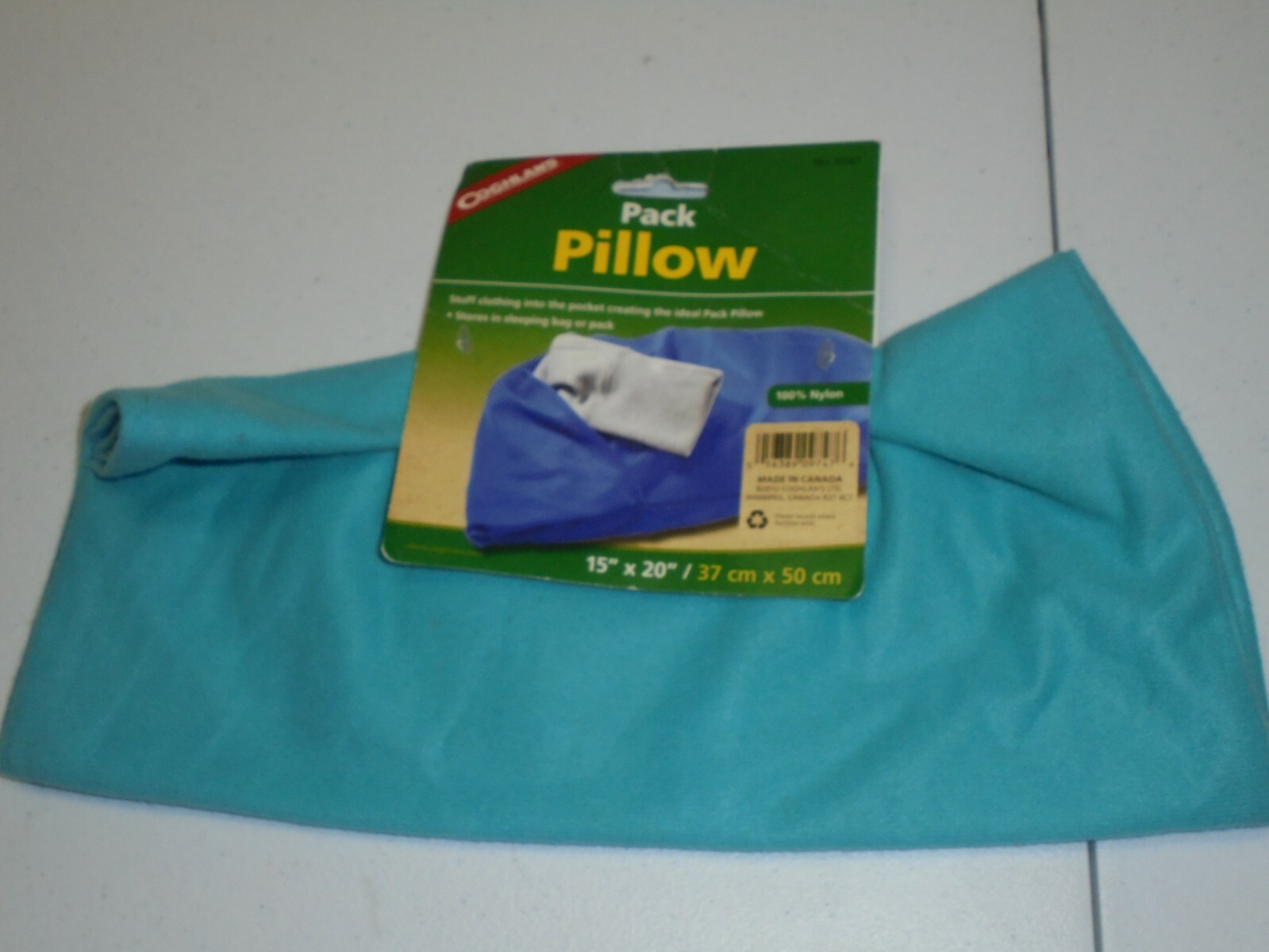 Coghlan's Camping Pack Pillow 100% Nylon Travel NEW 15