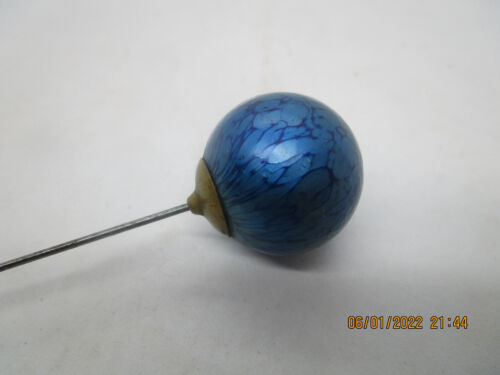 EXQUISITE LOETZ ART GLASS IRRIDESCENT HAT PIN VERY RARE AND ABSOLUTELY BEAUTIFUL