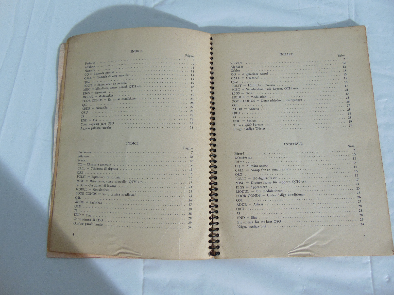 1958 HAM'S Interpreter By OH 2 SQ 3rd Edition Amateur Radio Dictionary Germany