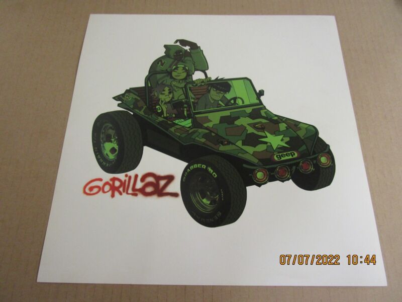 GORILLAZ Self Titled album USA Promo Flat New! Unused! EMI Records 2001